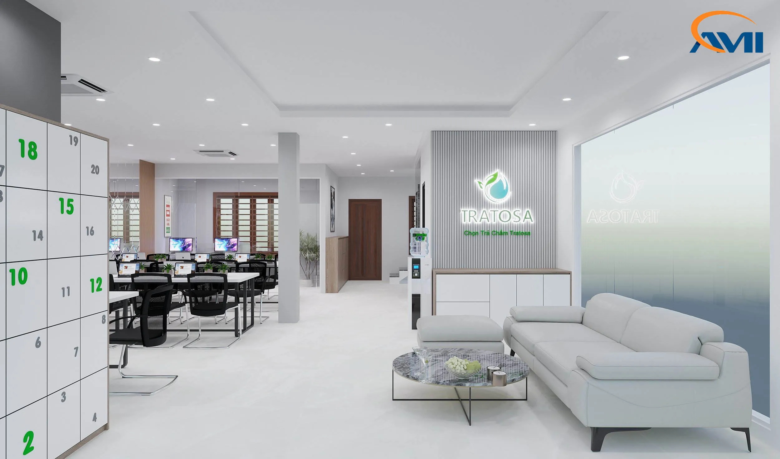 Thiết kế thi công nội thất văn phòng Tratosa – Vinafa