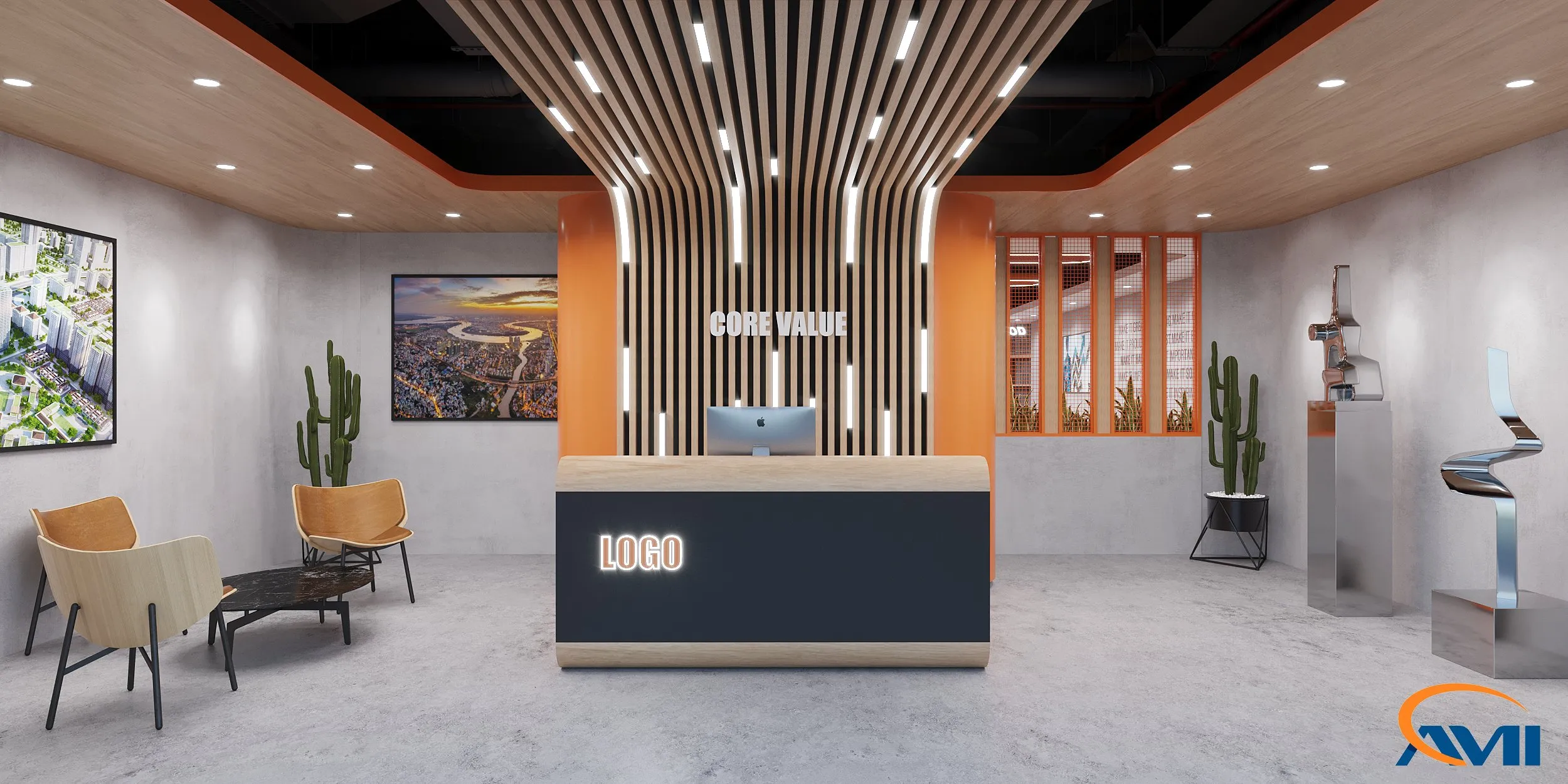 Thiết kế thi công nội thất văn phòng Elite Vision Homes