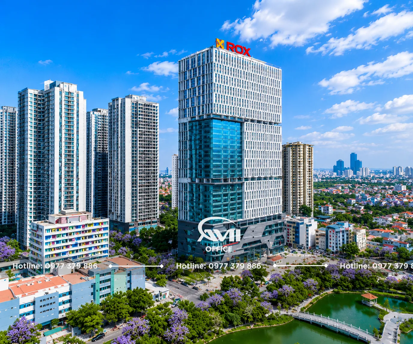 ROX Tower Goldmark City - tòa nhà văn phòng hạng A tại 136 Hồ Tùng Mậu, Hà Nội với thiết kế hiện đại, tiêu chuẩn quốc tế và diện tích thuê linh hoạt.