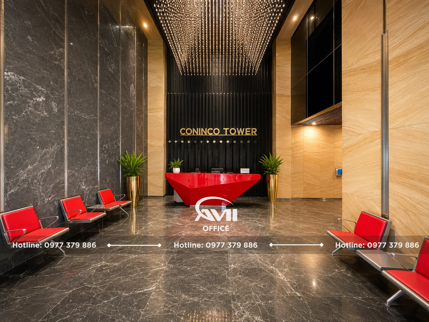 Sảnh lễ tân Coninco Tower