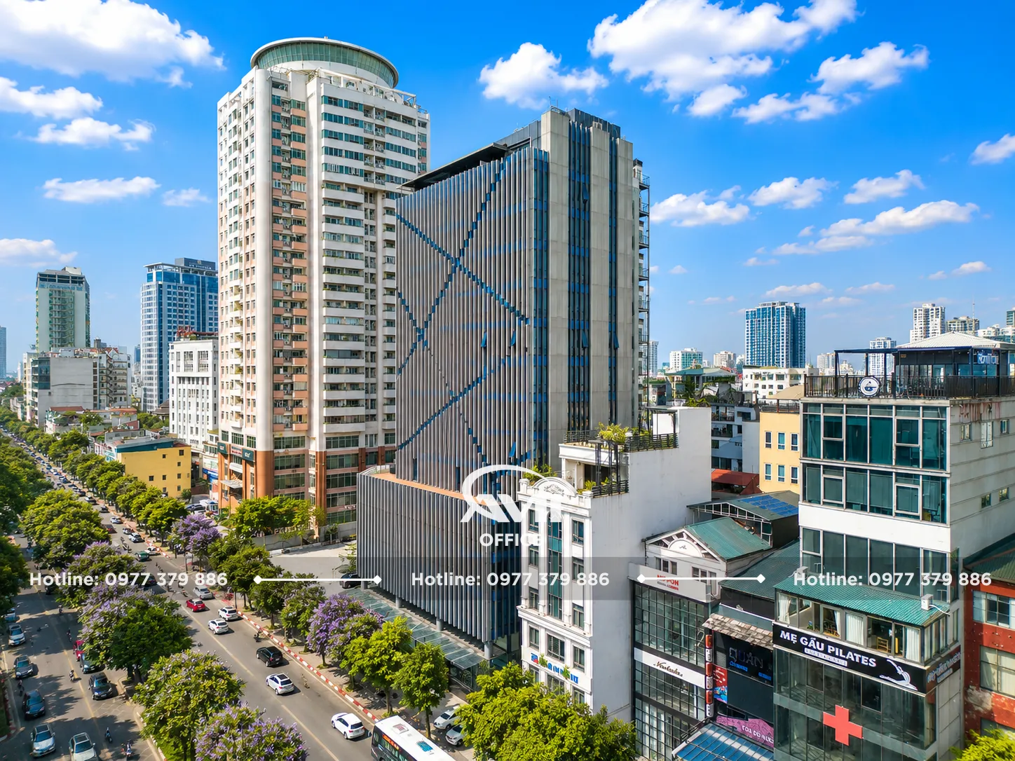 SISC Tower (DSD Building) – tòa nhà văn phòng hạng B tại 63–71 Láng Hạ, Đống Đa, Hà Nội với thiết kế hiện đại, vị trí trung tâm và diện tích thuê linh hoạt