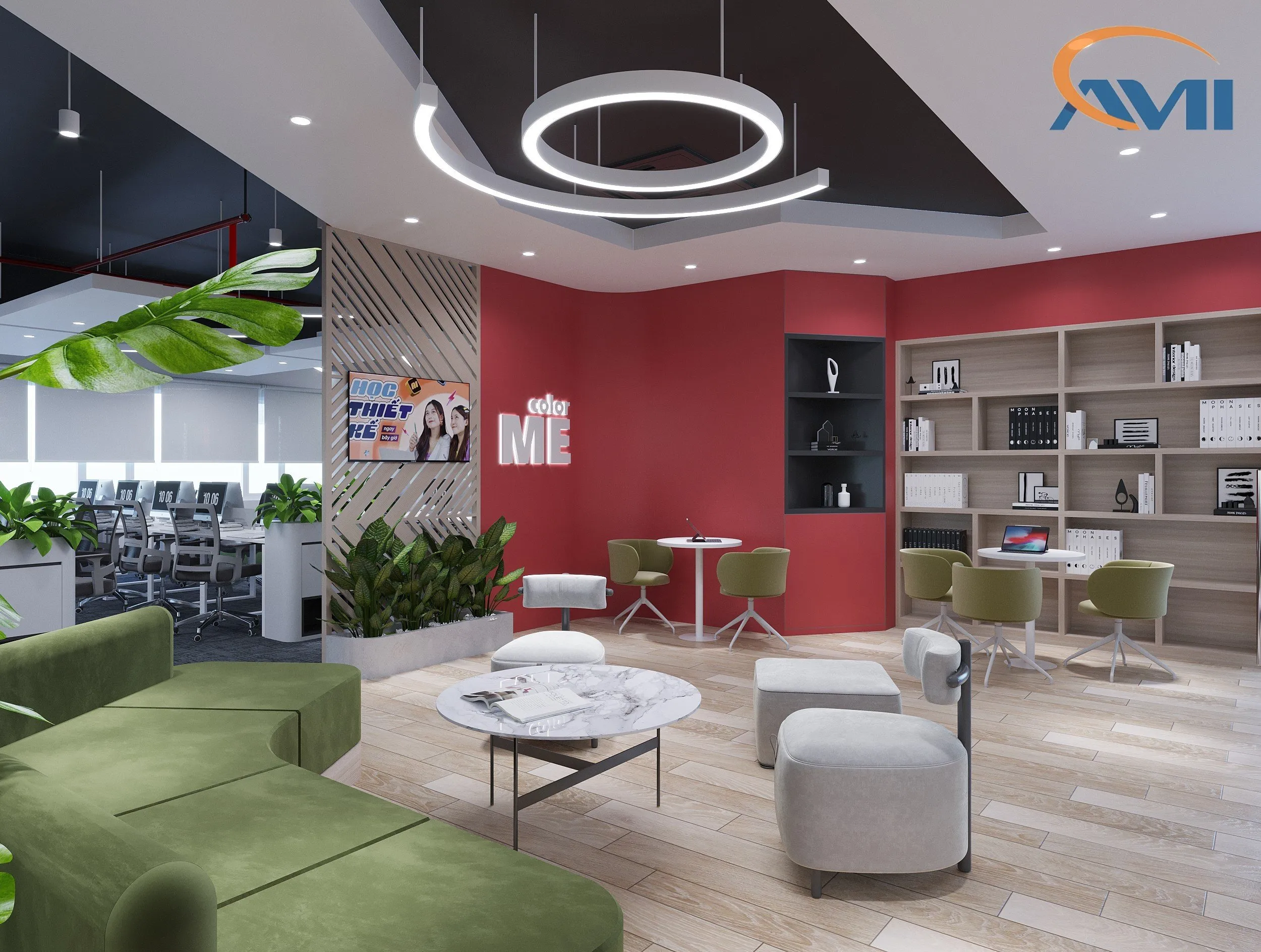 Thiết kế thi công văn phòng đào tạo kỹ năng thiết kế Color ME