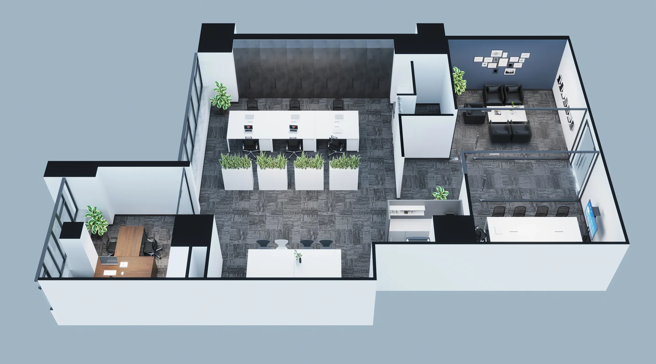 Văn phòng mini 10m2 15m2 20m2 30m2