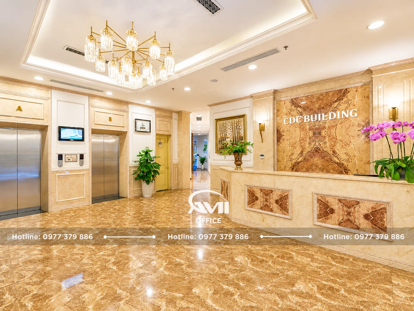Sảnh lễ tân CDC Building