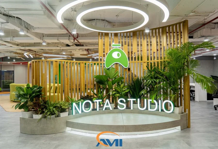 Thiết kế văn phòng Biophilic 2.0 kết hợp cây xanh và ánh sáng sinh học