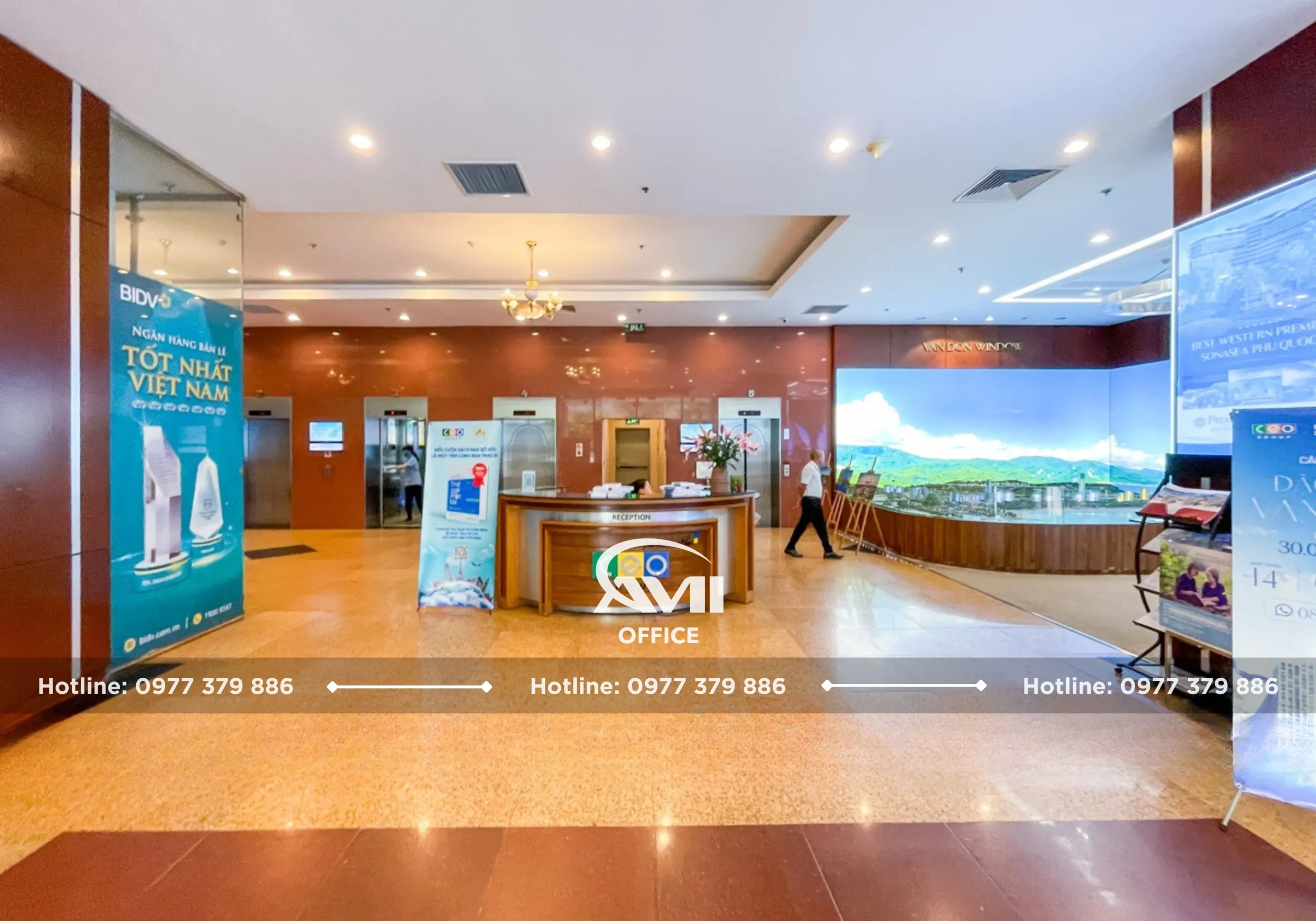 Sảnh lễ tân sang trọng tại CEO Tower gần Keangnam