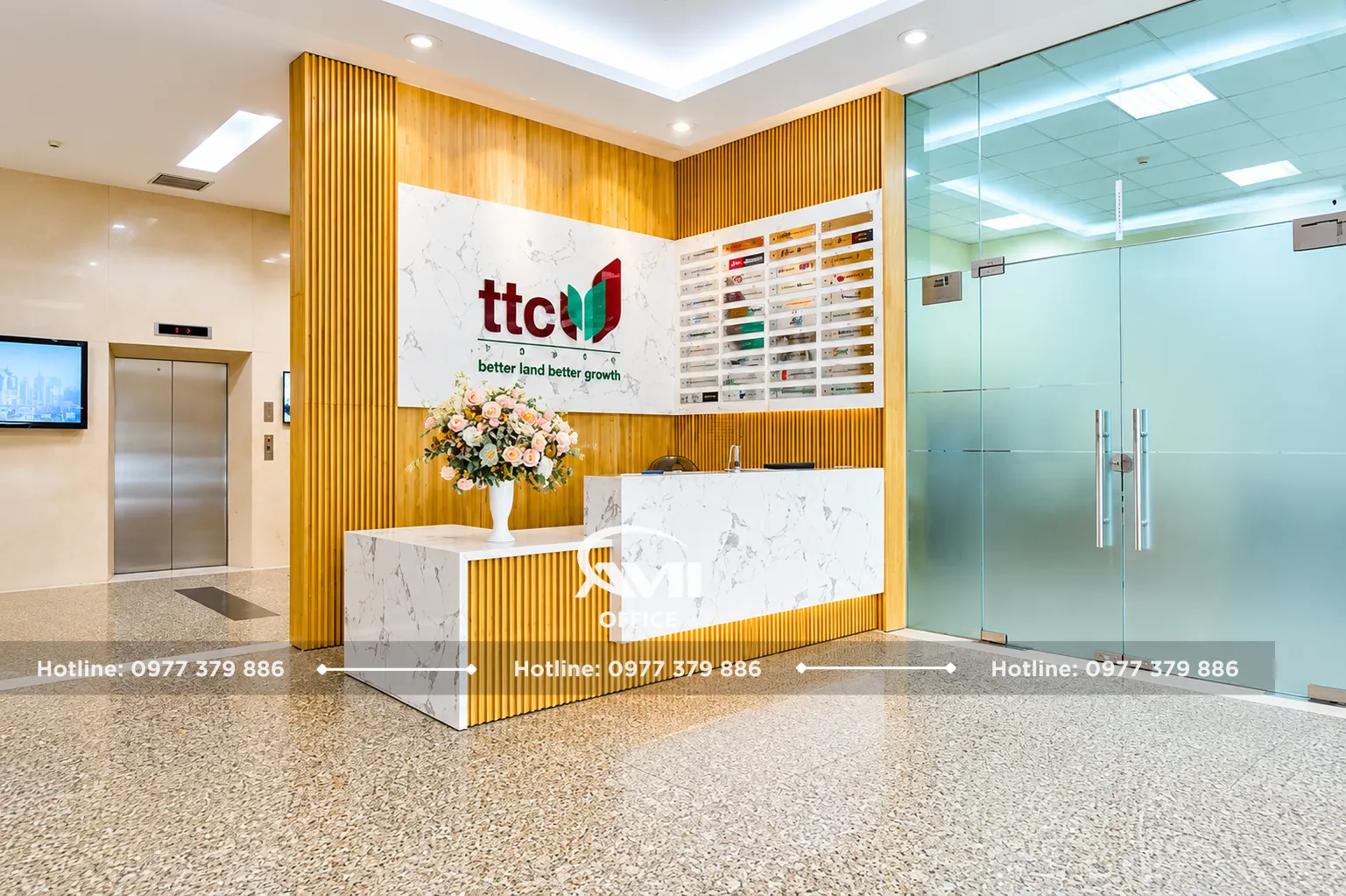 Sảnh lễ tân TTC Tower