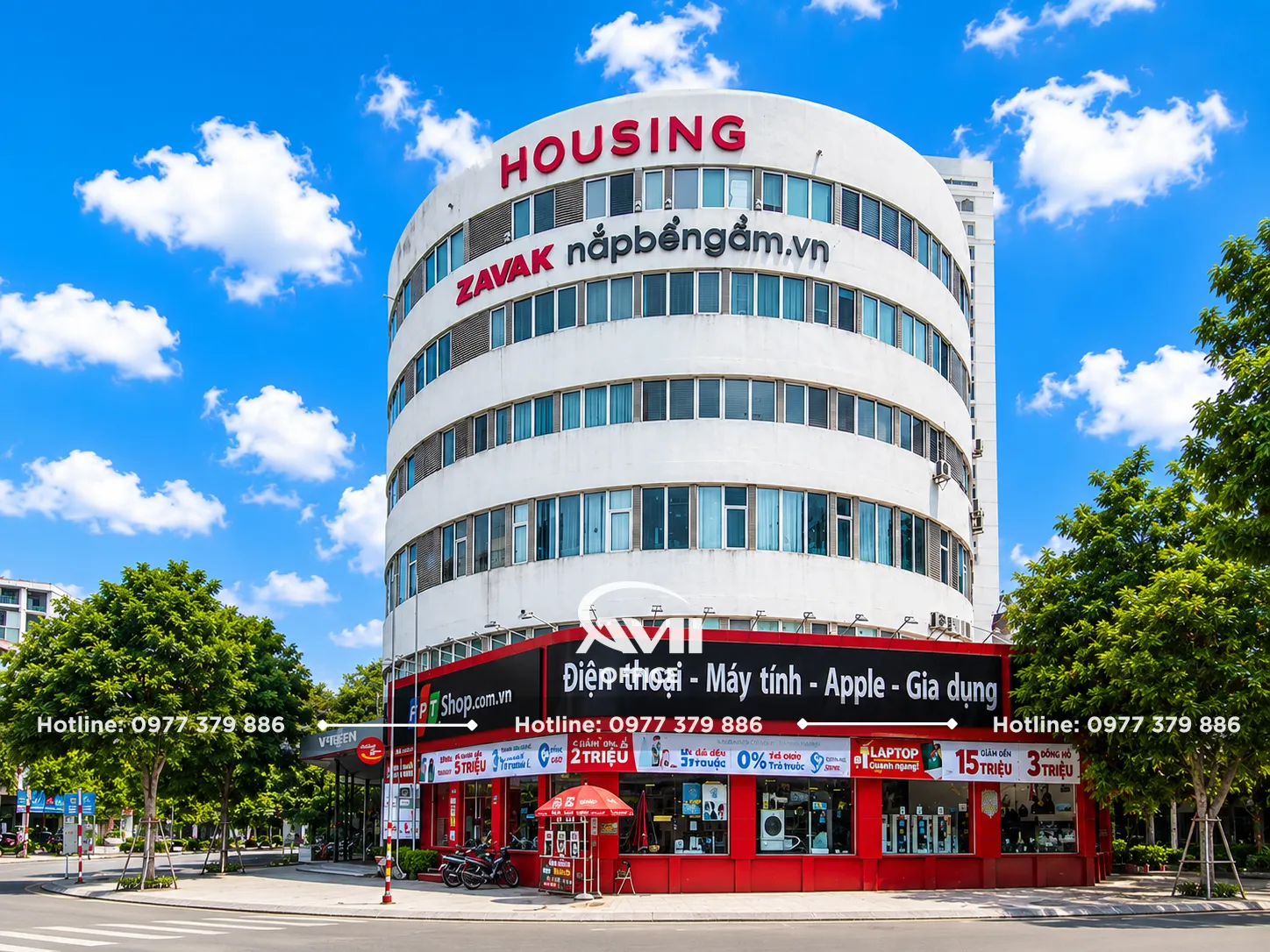 Housing Building - tòa nhà văn phòng hạng C tại 299 Trung Kính, phường Yên Hòa, Hà Nội với diện tích thuê linh hoạt và vị trí thuận tiện.