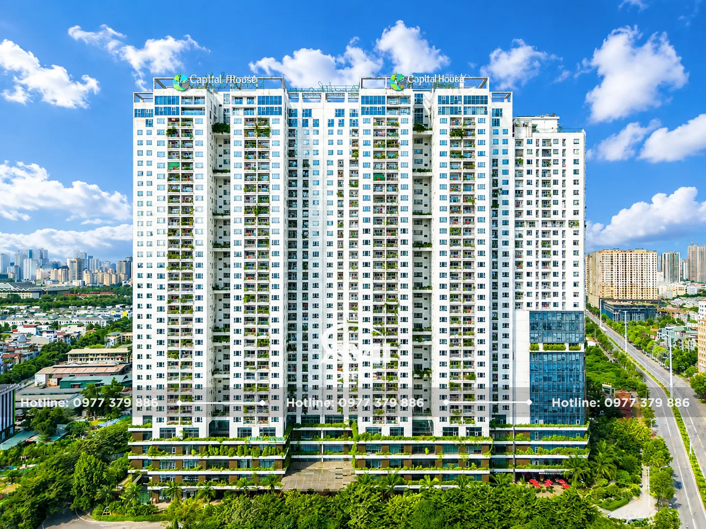 Ecolife Capitol - tòa nhà văn phòng hạng C tại 58 Tố Hữu, Đại Mỗ, Hà Nội với thiết kế xanh, chứng nhận EDGE và Green Mark, diện tích thuê linh hoạt.