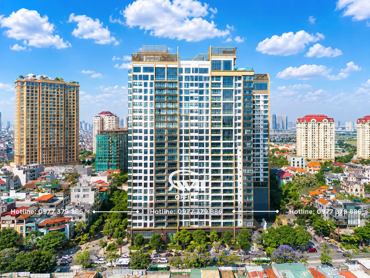 Văn phòng cho thuê Tây Hồ và Long Biên với không gian xanh