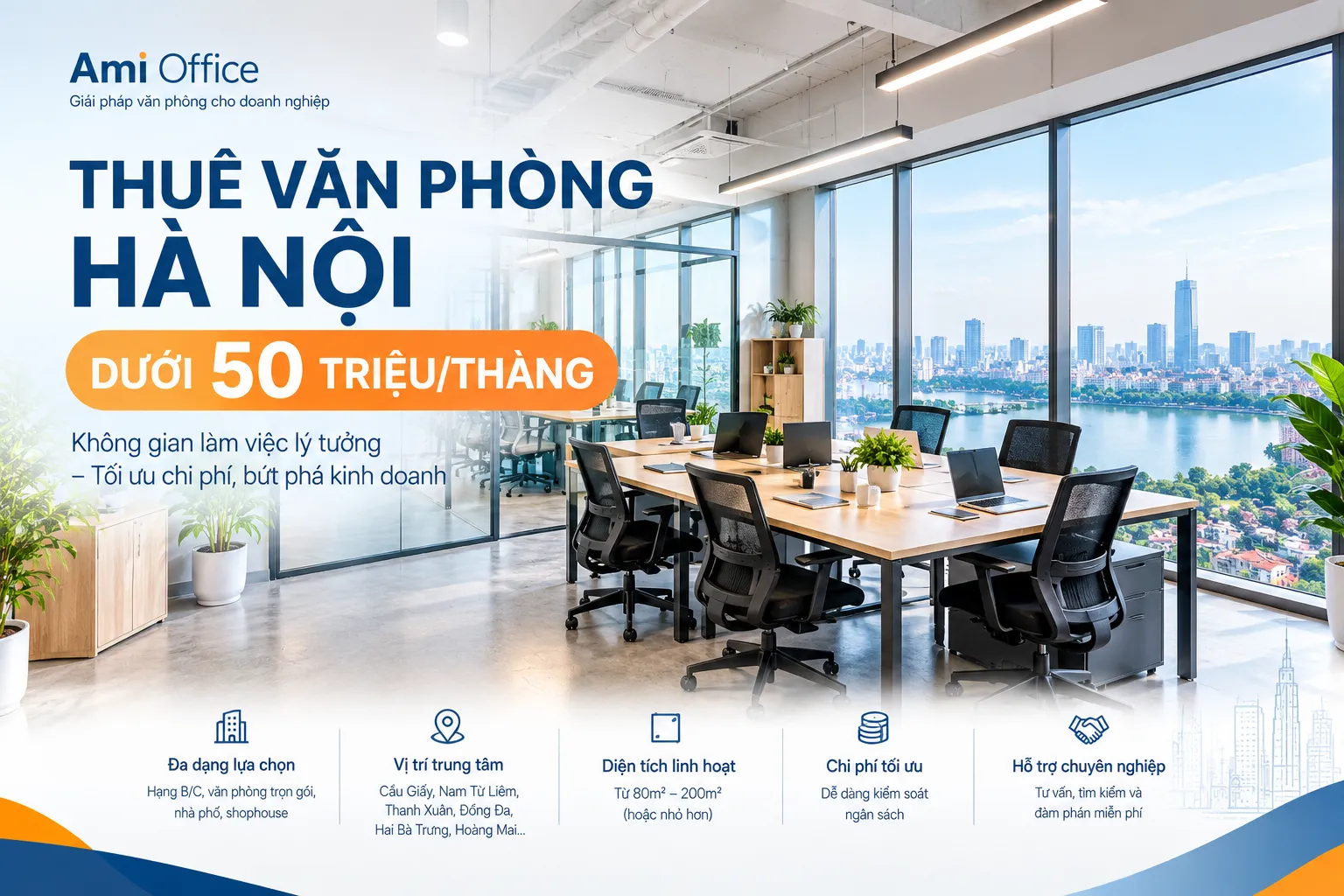 Thuê Văn Phòng Hà Nội Dưới 50 Triệu/Tháng: Top Lựa Chọn 2026